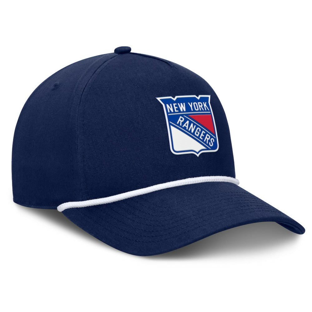 NHL New York Rangers Fanatics Authentic Pro Rink Roper A-Frame Adjustable Hat - Navy