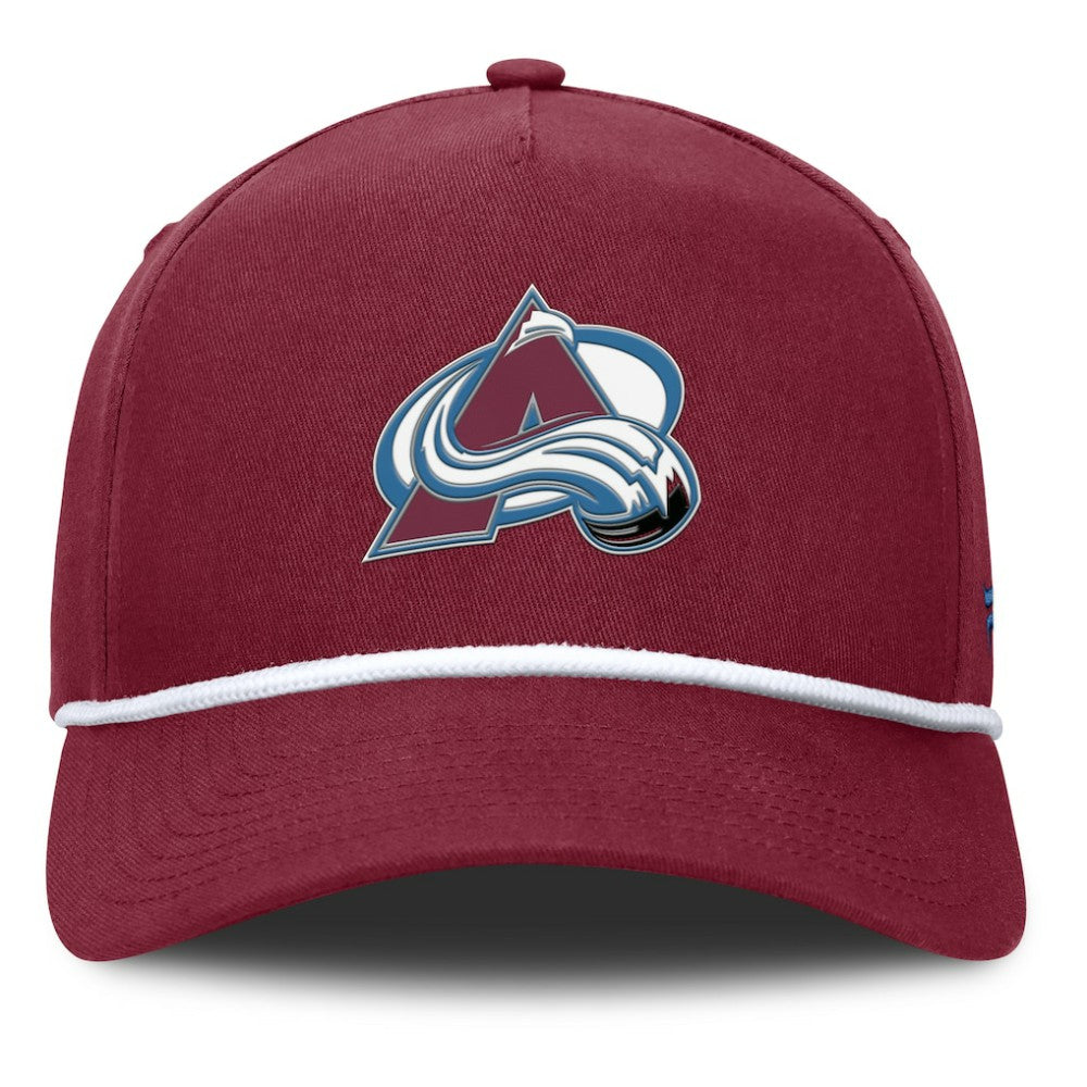 NHL Colorado Avalanche Fanatics Authentic Pro Rink Roper A-Frame Adjustable Hat - Burgundy
