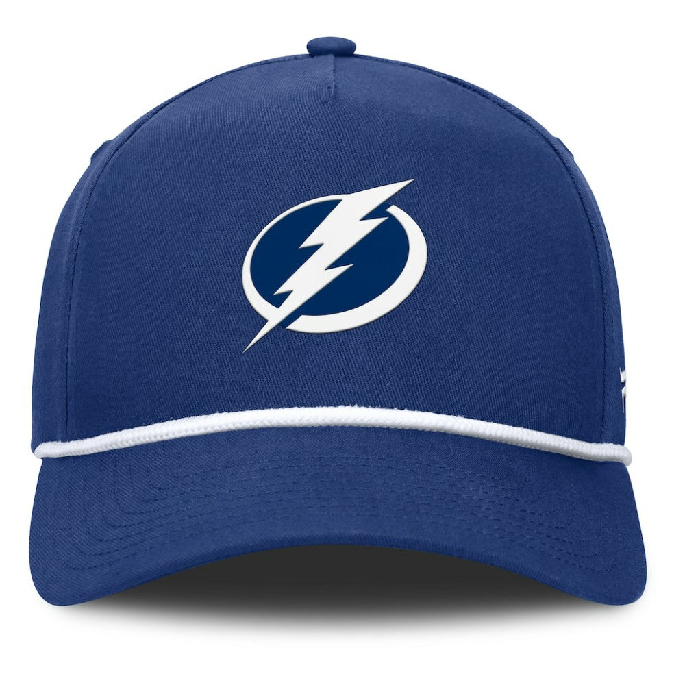 NHL Tampa Bay Lightning Fanatics Authentic Pro Rink Roper A-Frame Adjustable Hat - Blue