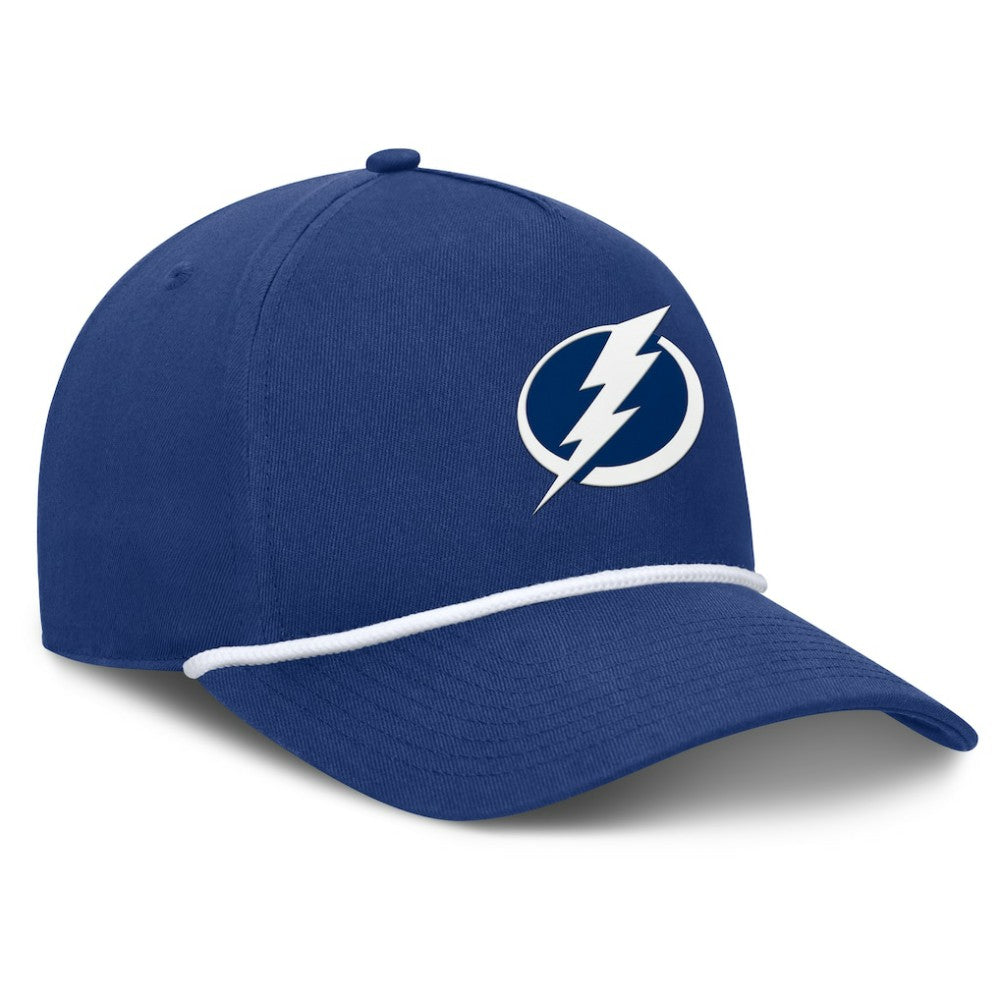 NHL Tampa Bay Lightning Fanatics Authentic Pro Rink Roper A-Frame Adjustable Hat - Blue