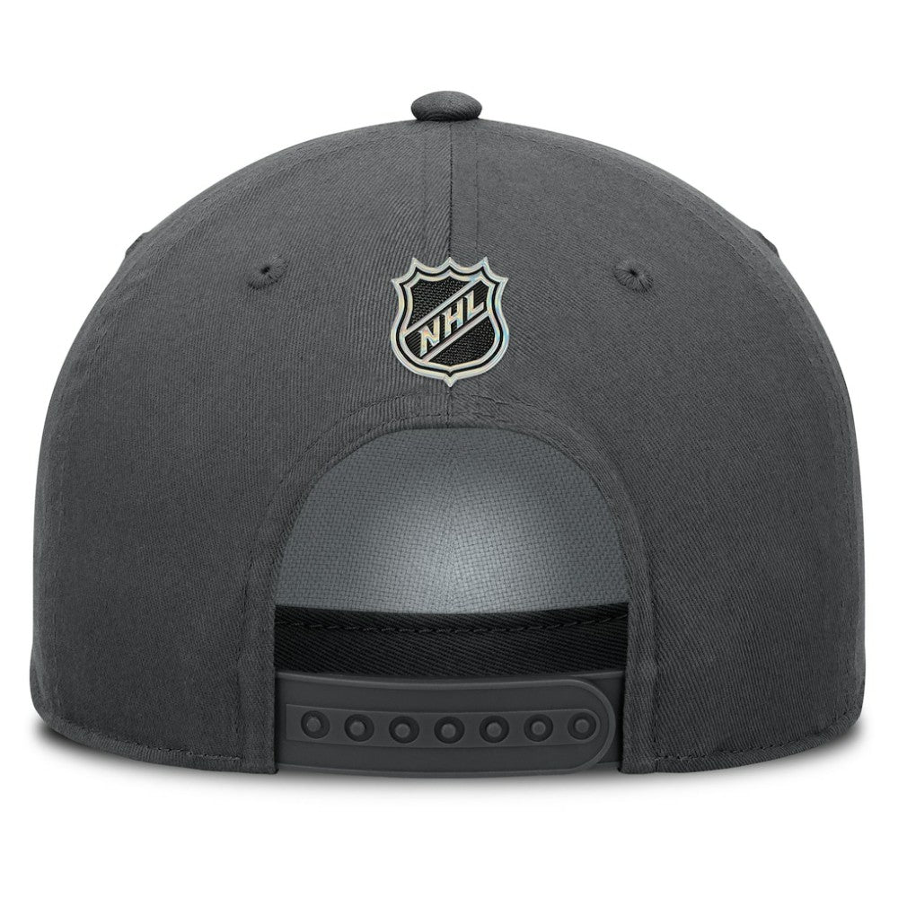 NHL Vegas Golden Knights Fanatics Authentic Pro Rink Roper A-Frame Adjustable Hat - Charcoal