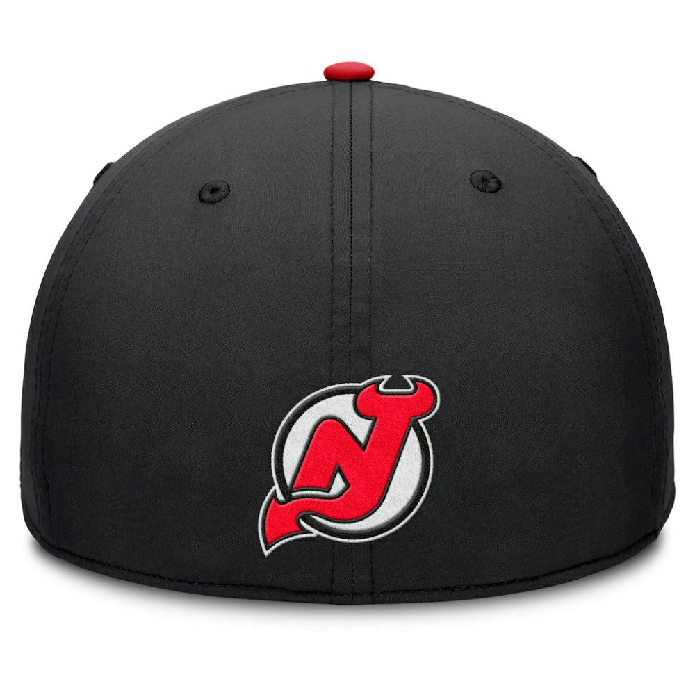 NHL New Jersey Devils Fanatics Authentic Pro Rink Team Code Flex Hat - Black/Red