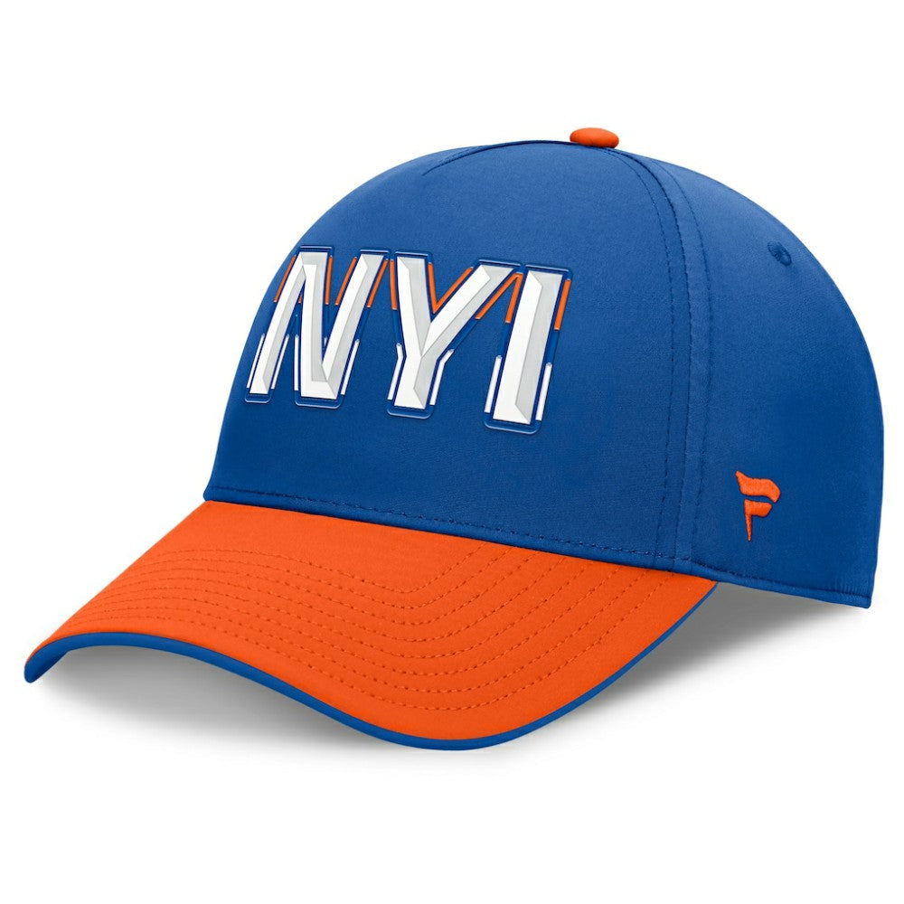 NHL New York Islanders Fanatics Authentic Pro Rink Team Code Flex Hat - Royal/Orange