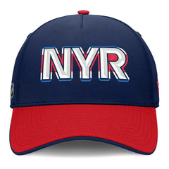 NHL New York Rangers Fanatics Authentic Pro Rink Team Code Flex Hat - Navy/Red