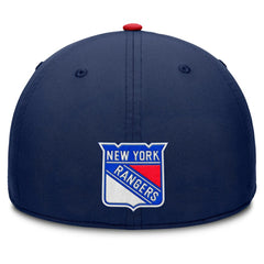NHL New York Rangers Fanatics Authentic Pro Rink Team Code Flex Hat - Navy/Red