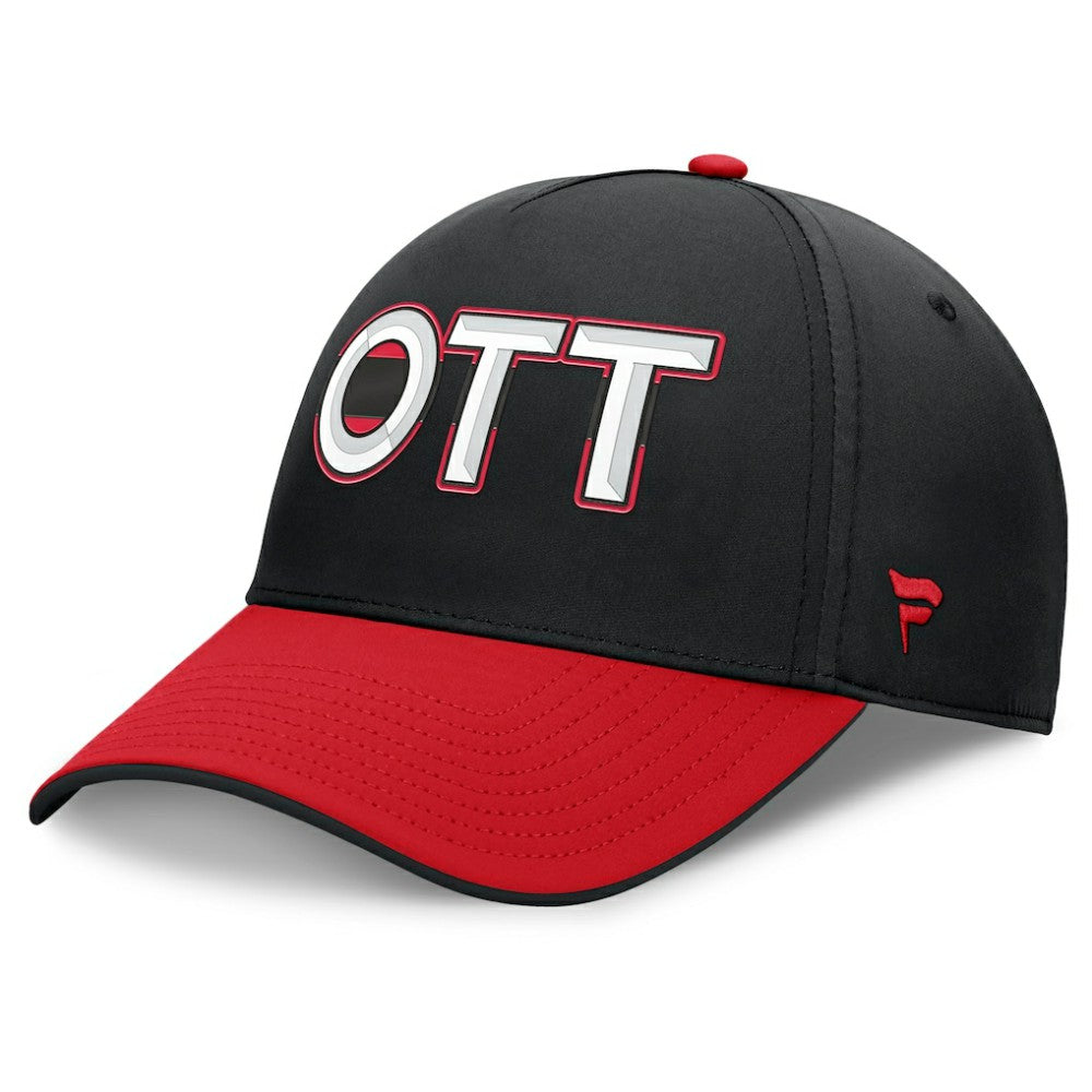 NHL Ottawa Senators Fanatics Authentic Pro Rink Team Code Flex Hat - Black/Red