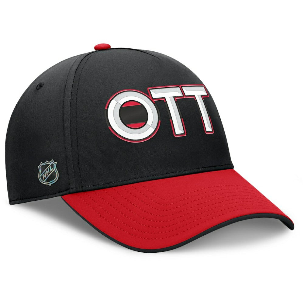 NHL Ottawa Senators Fanatics Authentic Pro Rink Team Code Flex Hat - Black/Red