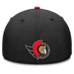 NHL Ottawa Senators Fanatics Authentic Pro Rink Team Code Flex Hat - Black/Red