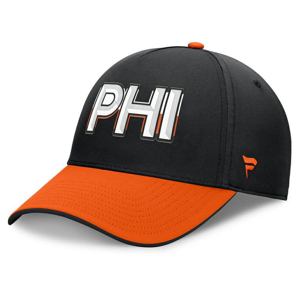NHL Philadelphia Flyers Fanatics Authentic Pro Rink Team Code Flex Hat - Black/Orange