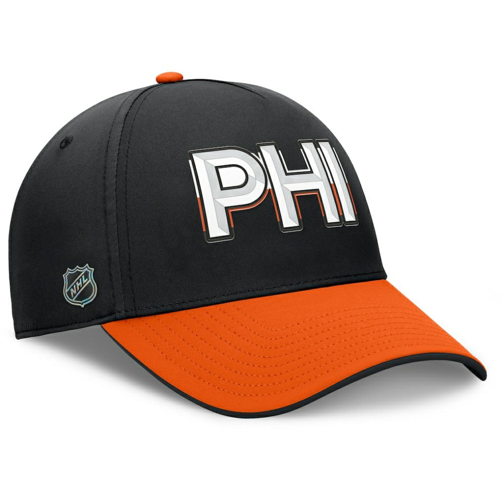 NHL Philadelphia Flyers Fanatics Authentic Pro Rink Team Code Flex Hat - Black/Orange