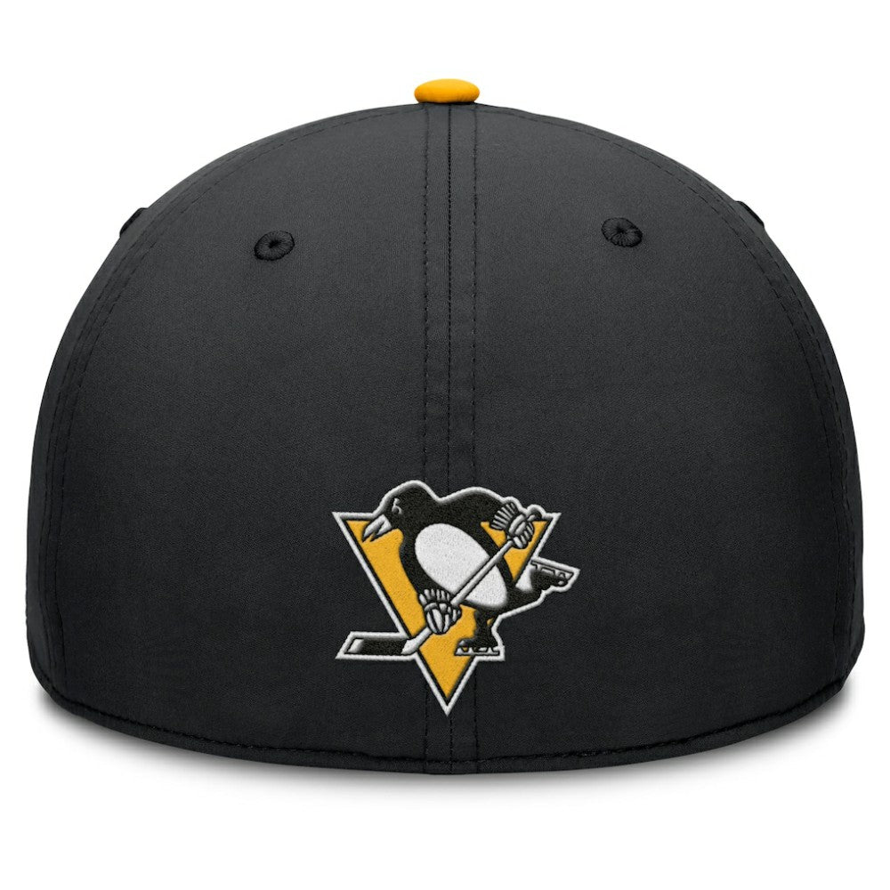 NHL Pittsburgh Penguins Fanatics Authentic Pro Rink Team Code Flex Hat - Black/Gold