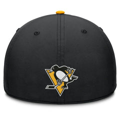 NHL Pittsburgh Penguins Fanatics Authentic Pro Rink Team Code Flex Hat - Black/Gold