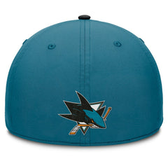 NHL San Jose Sharks Fanatics Authentic Pro Rink Team Code Flex Hat - Teal/Black