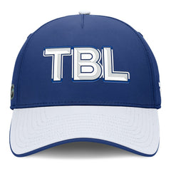 NHL Tampa Bay Lightning Fanatics Authentic Pro Rink Team Code Flex Hat - Blue/White