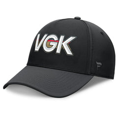 NHL Vegas Golden Knights Fanatics Authentic Pro Rink Team Code Flex Hat - Black/Charcoal