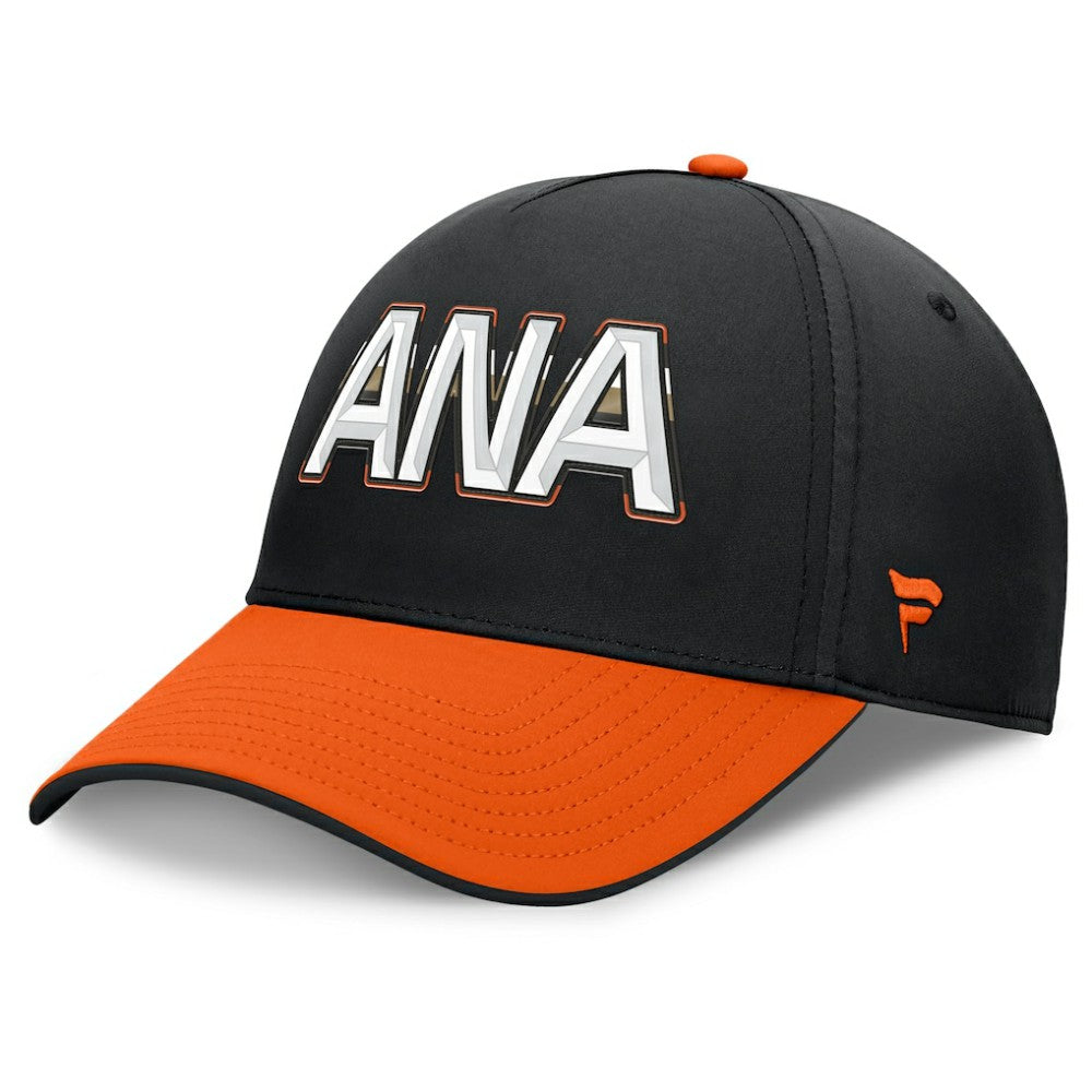 NHL Anaheim Ducks Fanatics Authentic Pro Rink Team Code Flex Hat - Black/Orange