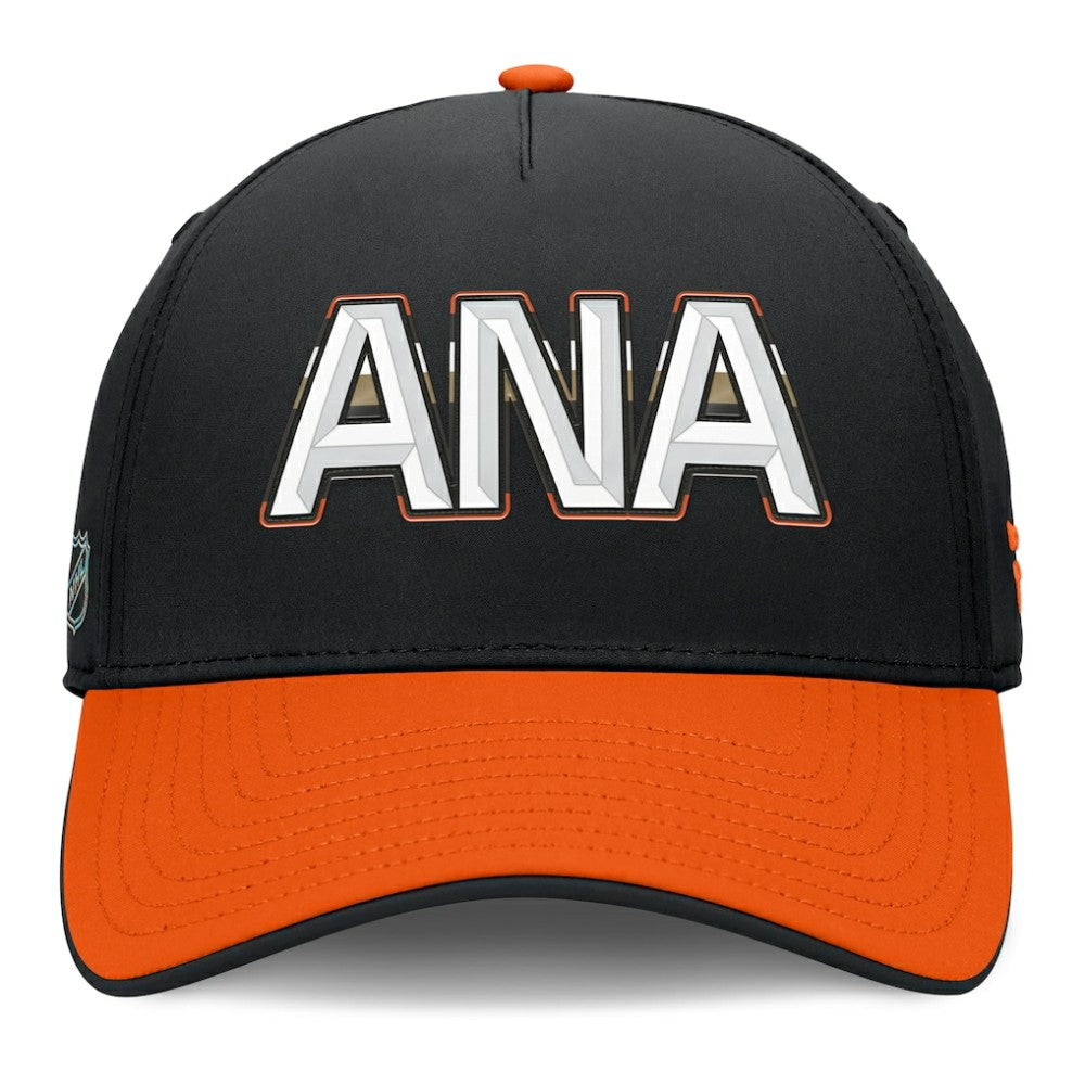 NHL Anaheim Ducks Fanatics Authentic Pro Rink Team Code Flex Hat - Black/Orange