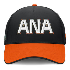 NHL Anaheim Ducks Fanatics Authentic Pro Rink Team Code Flex Hat - Black/Orange