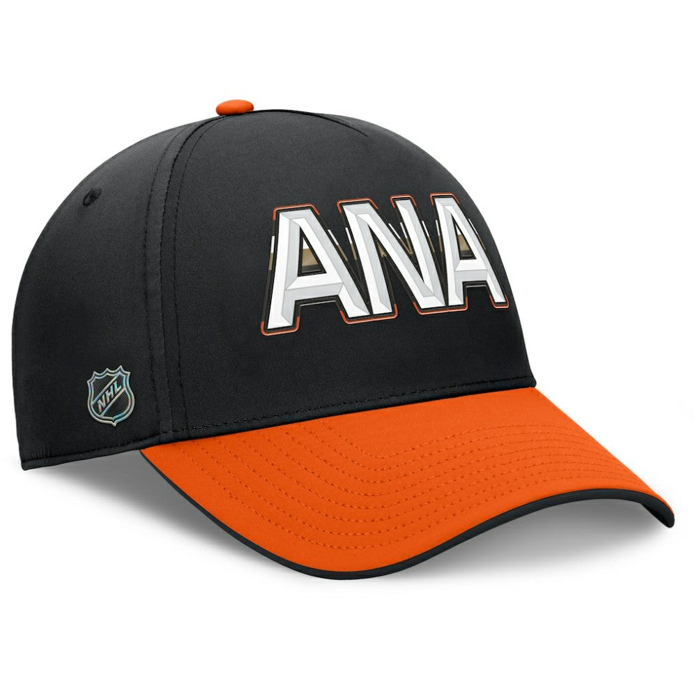NHL Anaheim Ducks Fanatics Authentic Pro Rink Team Code Flex Hat - Black/Orange