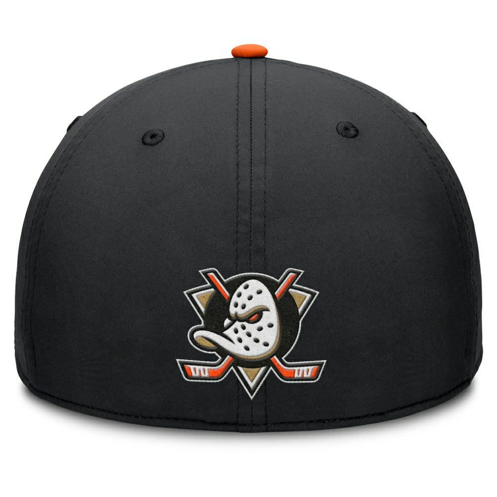 NHL Anaheim Ducks Fanatics Authentic Pro Rink Team Code Flex Hat - Black/Orange