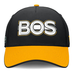 NHL Boston Bruins Fanatics Authentic Pro Rink Team Code Flex Hat - Black/Gold