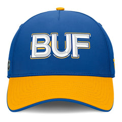 NHL Buffalo Sabres Fanatics Authentic Pro Rink Team Code Flex Hat - Royal/Gold