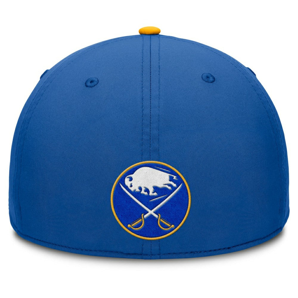 NHL Buffalo Sabres Fanatics Authentic Pro Rink Team Code Flex Hat - Royal/Gold