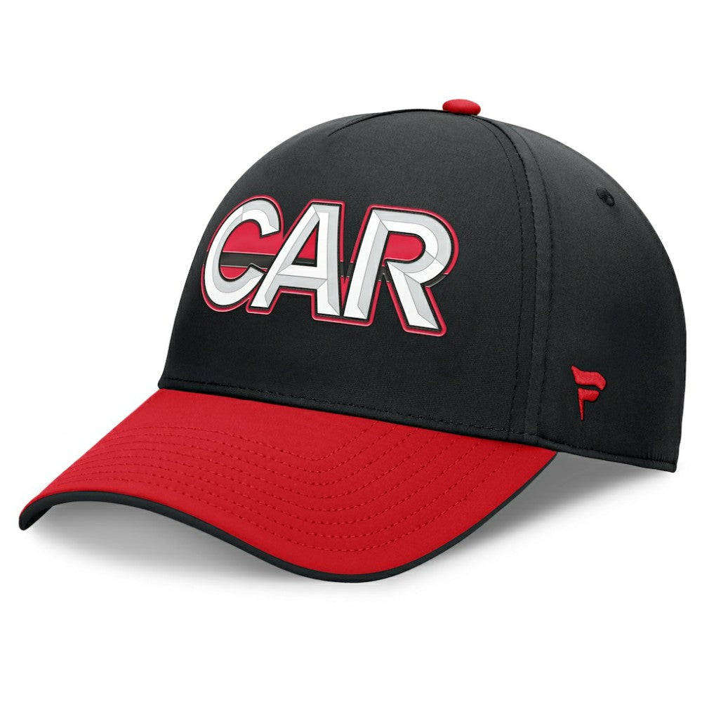 NHL Carolina Hurricanes Fanatics Authentic Pro Rink Team Code Flex Hat - Black/Red