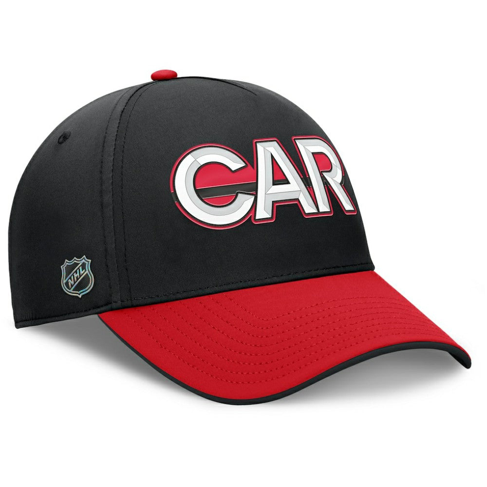 NHL Carolina Hurricanes Fanatics Authentic Pro Rink Team Code Flex Hat - Black/Red