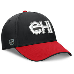 NHL Chicago Blackhawks Fanatics Authentic Pro Rink Team Code Flex Hat - Black/Red