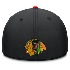 NHL Chicago Blackhawks Fanatics Authentic Pro Rink Team Code Flex Hat - Black/Red