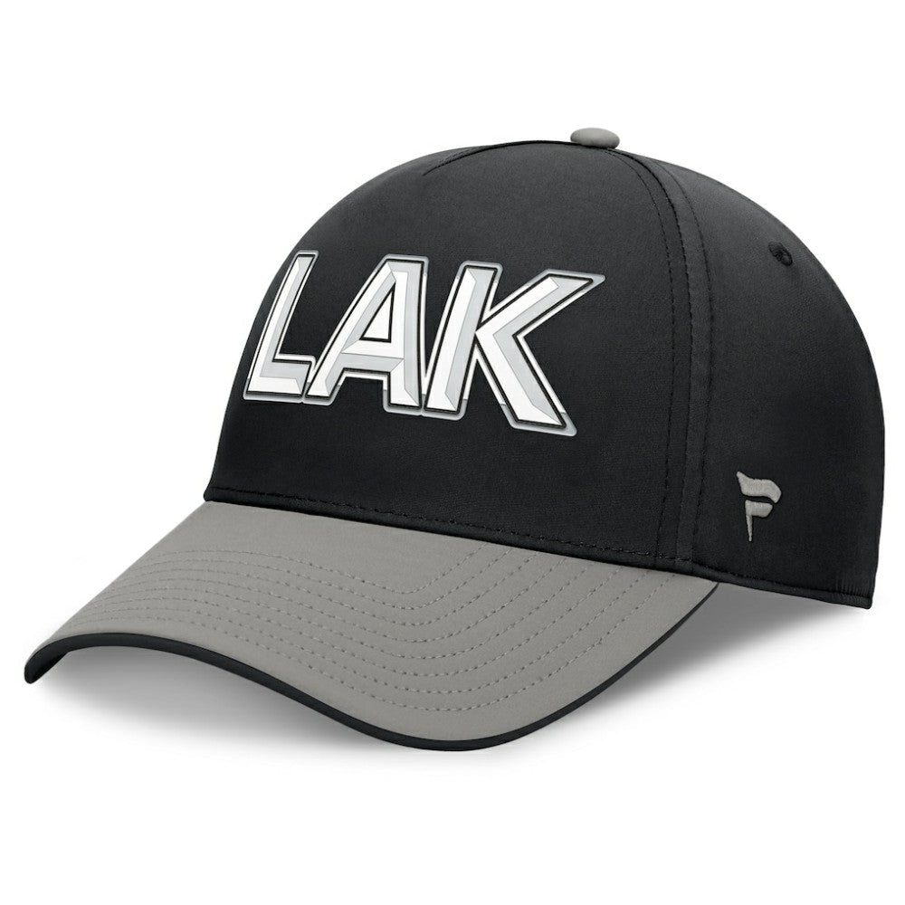 NHL Los Angeles Kings Fanatics Authentic Pro Rink Team Code Flex Hat - Black/Gray