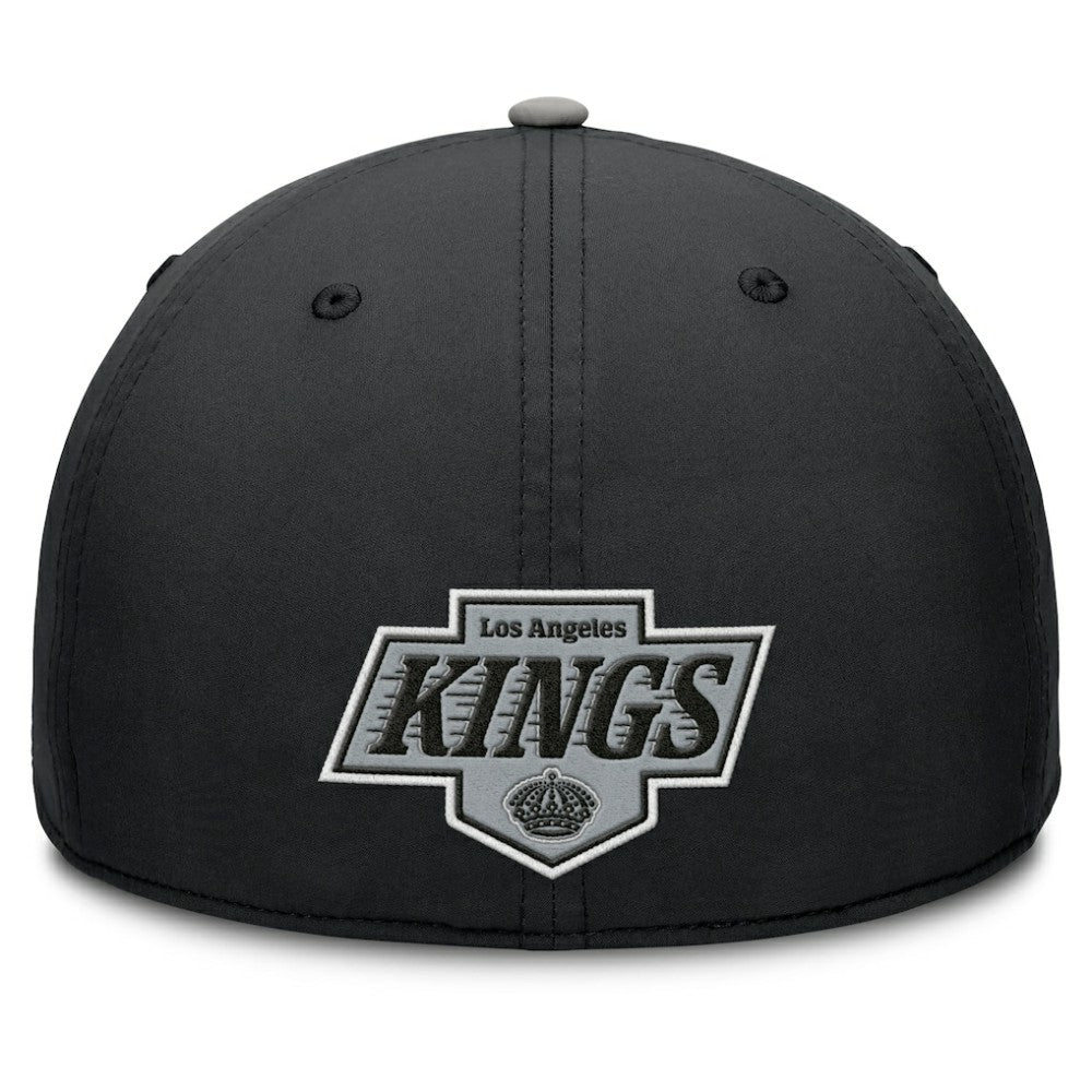 NHL Los Angeles Kings Fanatics Authentic Pro Rink Team Code Flex Hat - Black/Gray