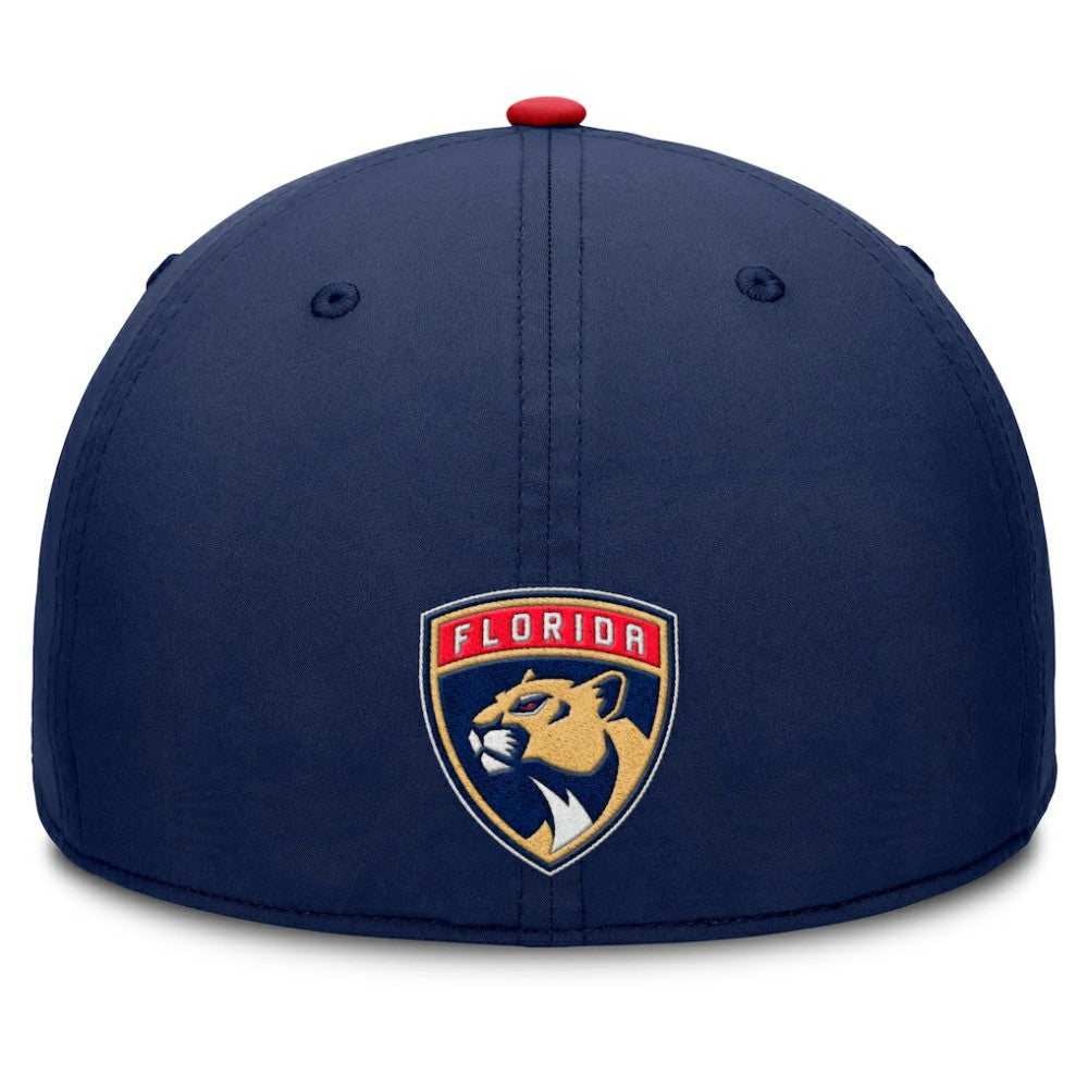 NHL Florida Panthers Fanatics Authentic Pro Rink Team Code Flex Hat - Navy/Red