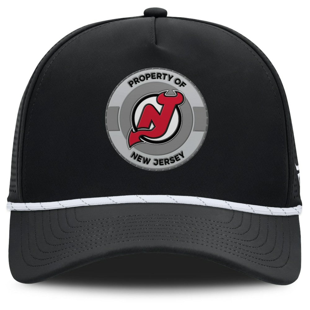 NHL New Jersey Devils Fanatics Authentic Pro Rink Adjustable Hat - Black