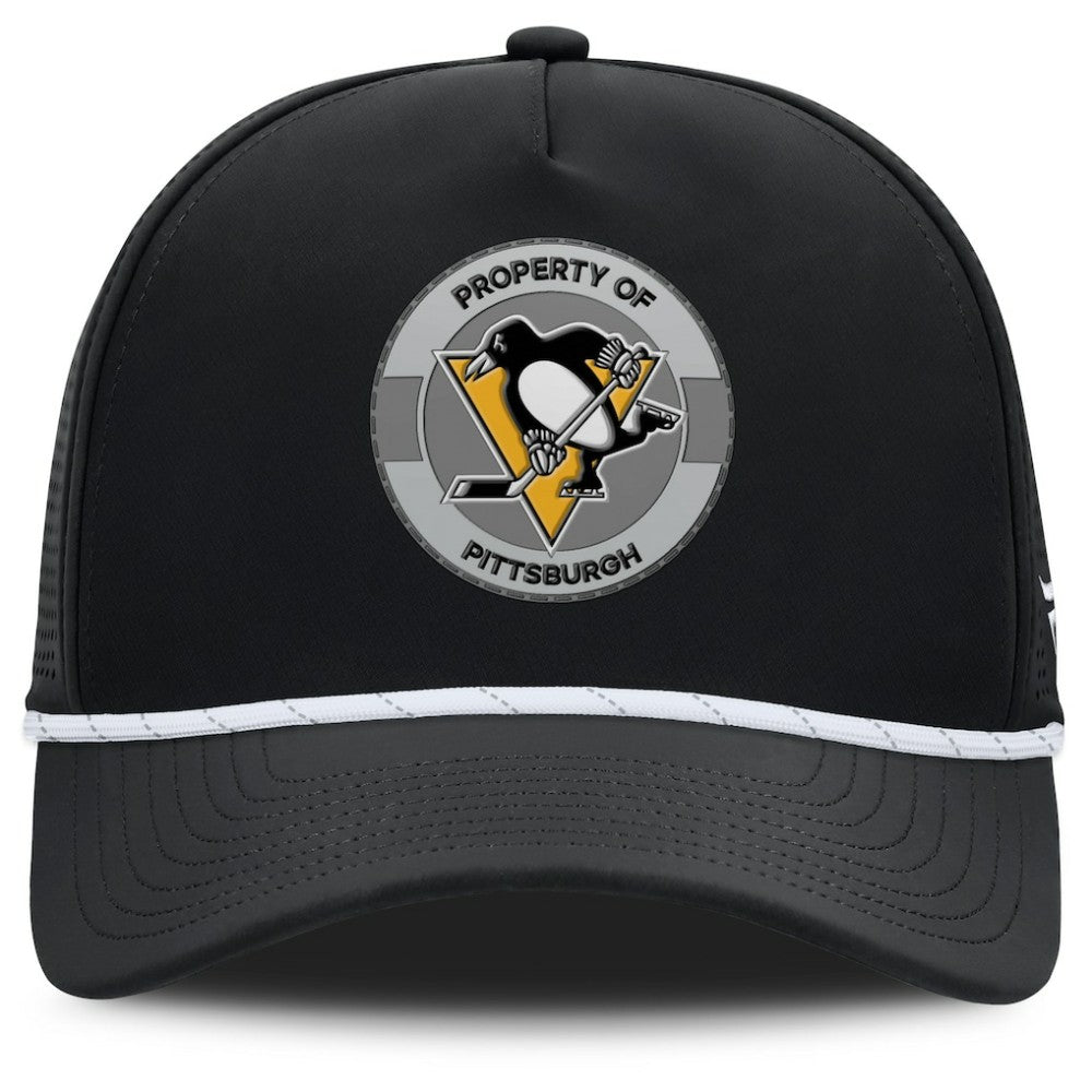 NHL Pittsburgh Penguins Fanatics Authentic Pro Rink Adjustable Hat - Black