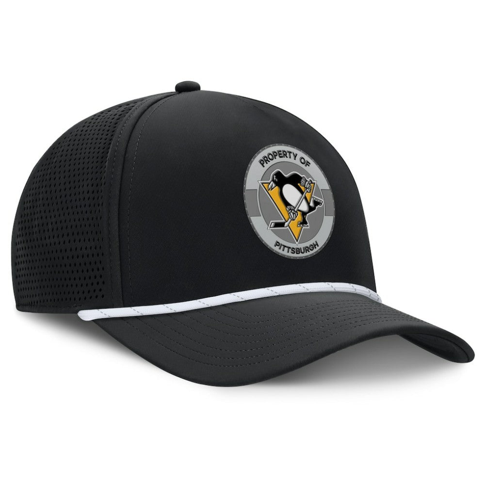 NHL Pittsburgh Penguins Fanatics Authentic Pro Rink Adjustable Hat - Black