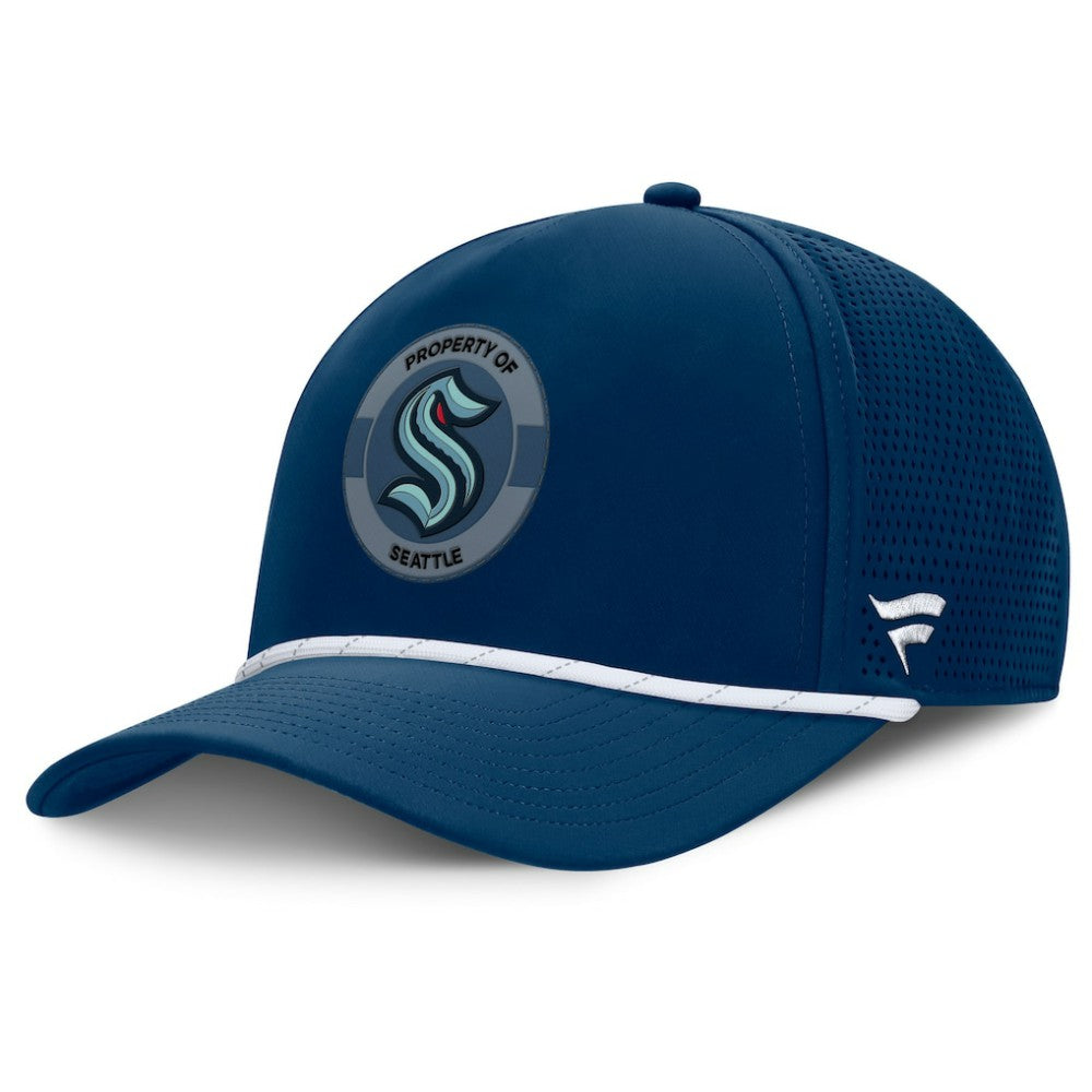 NHL Seattle Kraken Fanatics Authentic Pro Rink Adjustable Hat - Deep Sea Blue