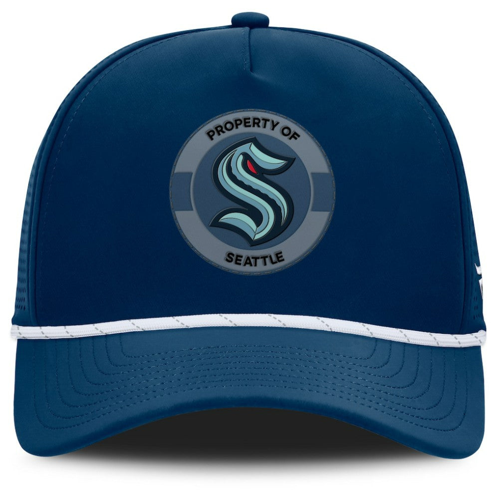 NHL Seattle Kraken Fanatics Authentic Pro Rink Adjustable Hat - Deep Sea Blue