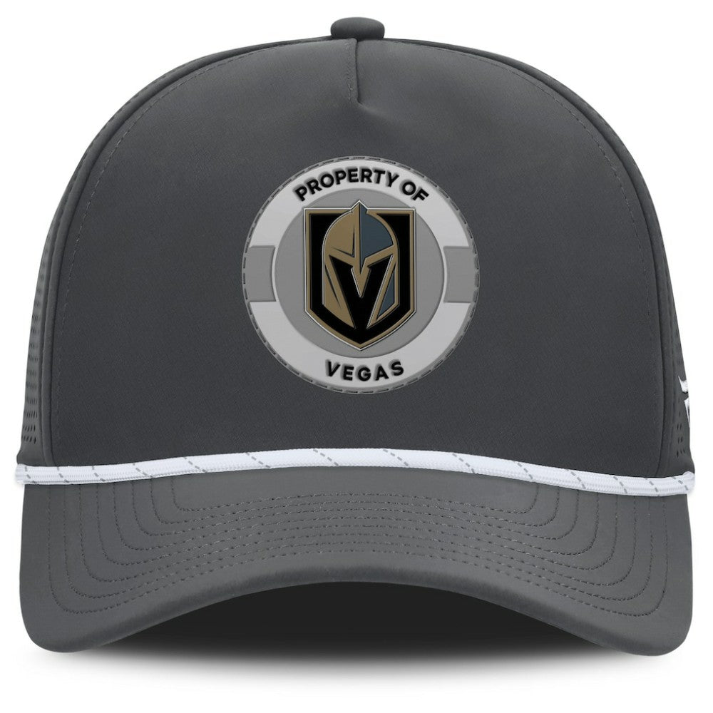 NHL Vegas Golden Knights Fanatics Authentic Pro Rink Adjustable Hat - Charcoal
