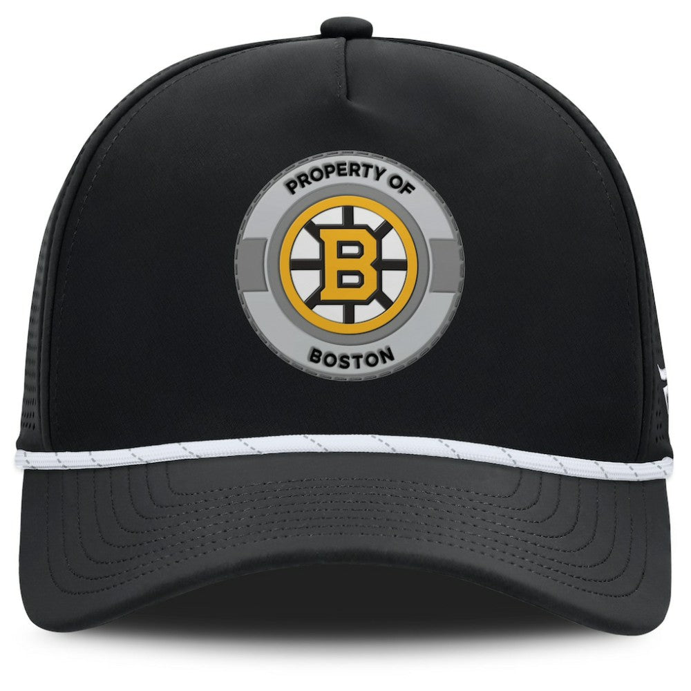 NHL Boston Bruins Fanatics Authentic Pro Rink Adjustable Hat - Black