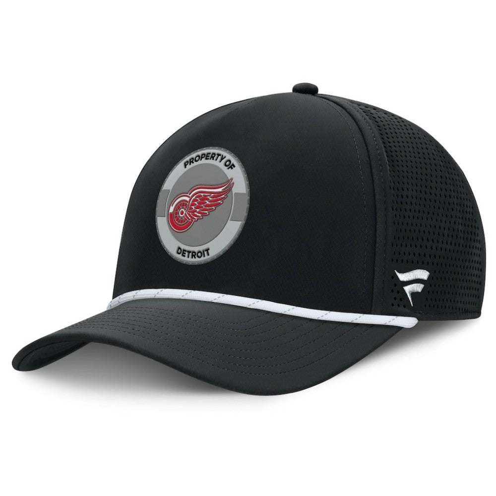 NHL Detroit Red Wings Fanatics Authentic Pro Rink Adjustable Hat - Black