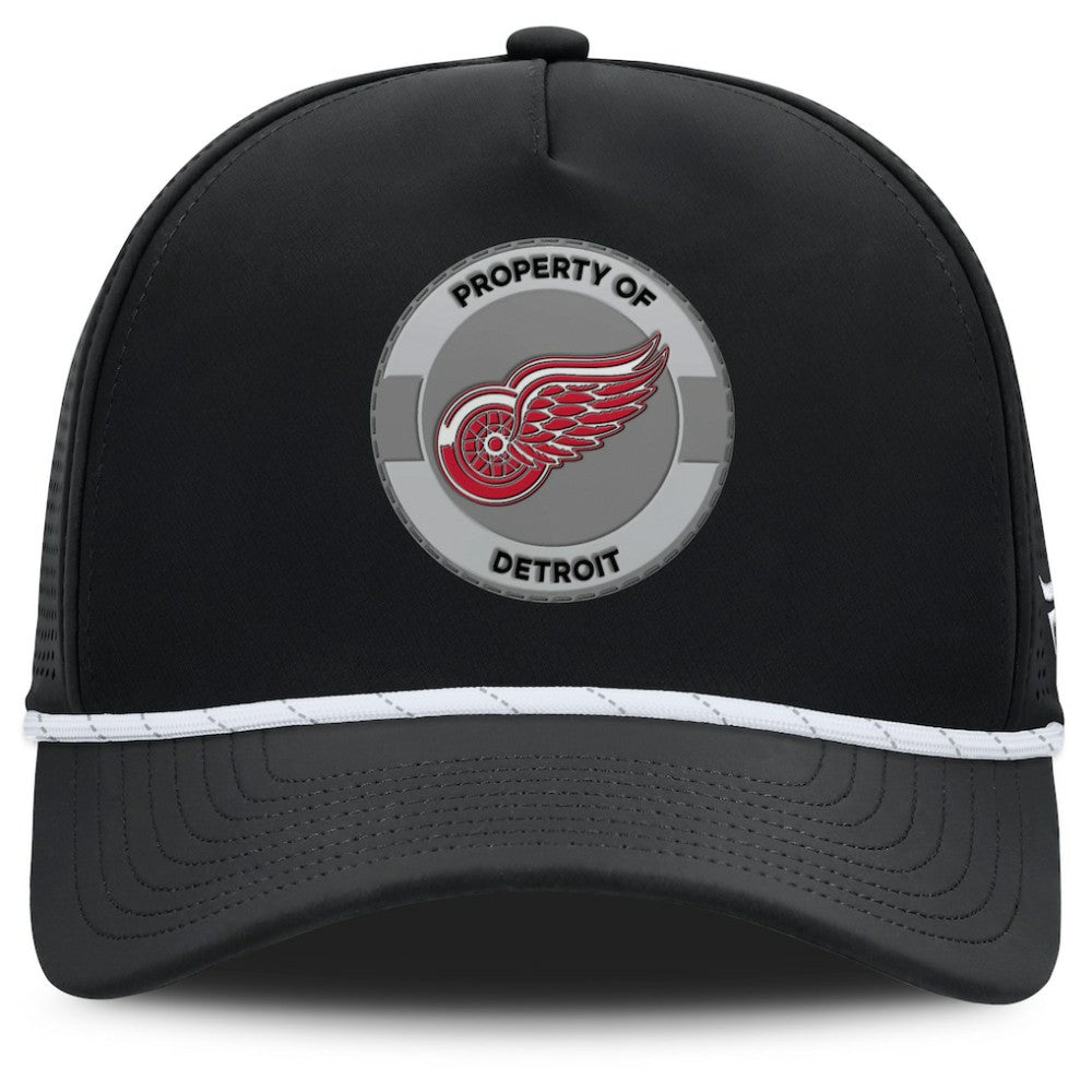 NHL Detroit Red Wings Fanatics Authentic Pro Rink Adjustable Hat - Black
