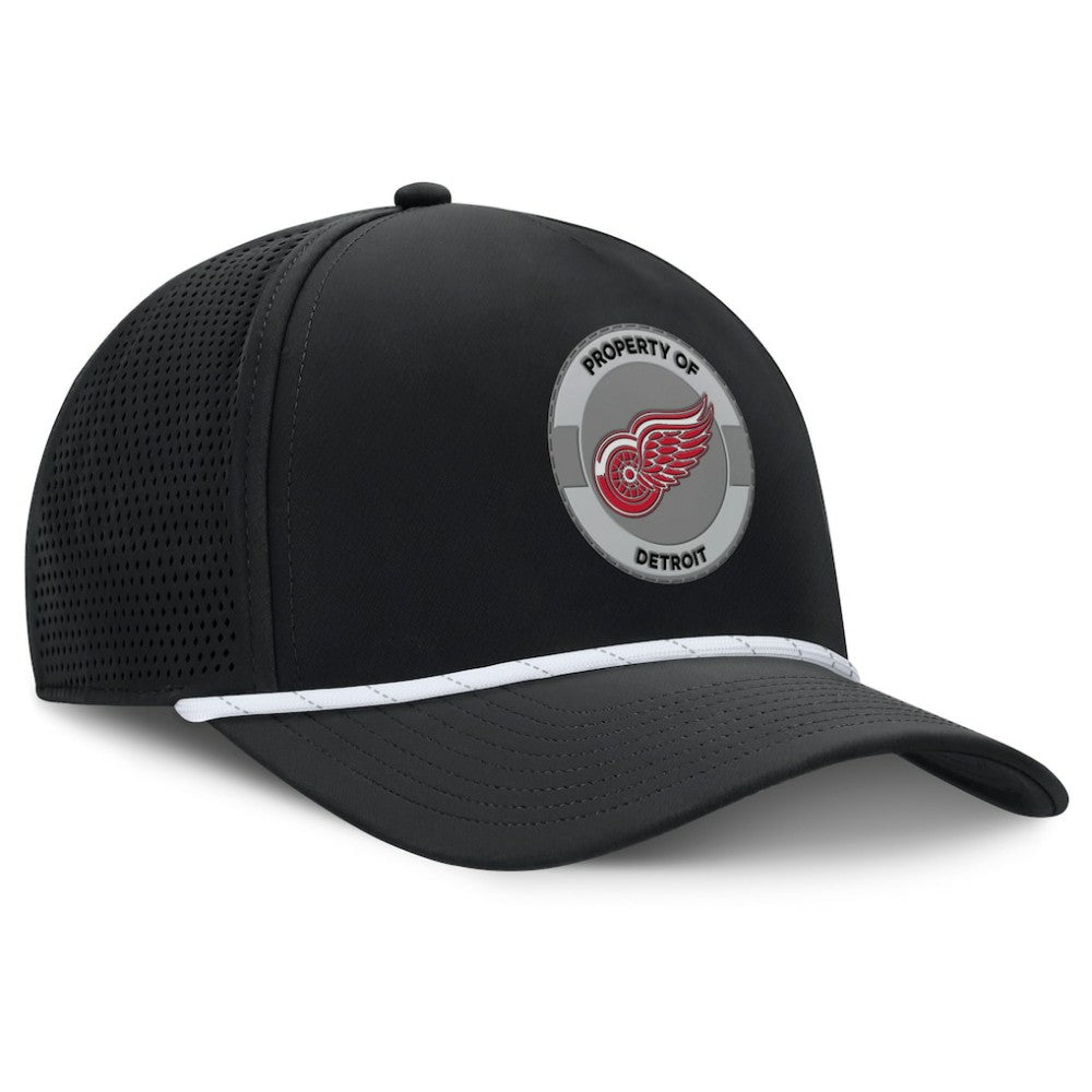 NHL Detroit Red Wings Fanatics Authentic Pro Rink Adjustable Hat - Black
