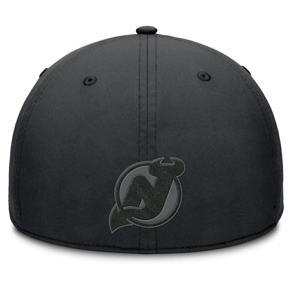 NHL New Jersey Devils Fanatics Authentic Pro Road Team Code Flex Hat - Black