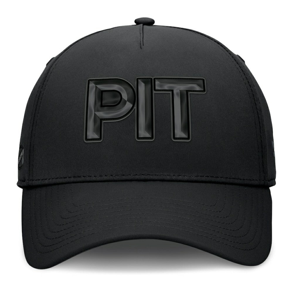 NHL Pittsburgh Penguins Fanatics Authentic Pro Road Team Code Flex Hat - Black