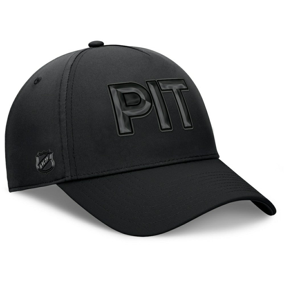 NHL Pittsburgh Penguins Fanatics Authentic Pro Road Team Code Flex Hat - Black