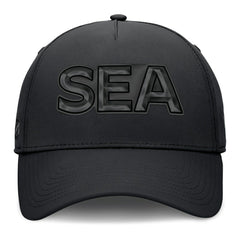 NHL Seattle Kraken Fanatics Authentic Pro Road Team Code Flex Hat - Black