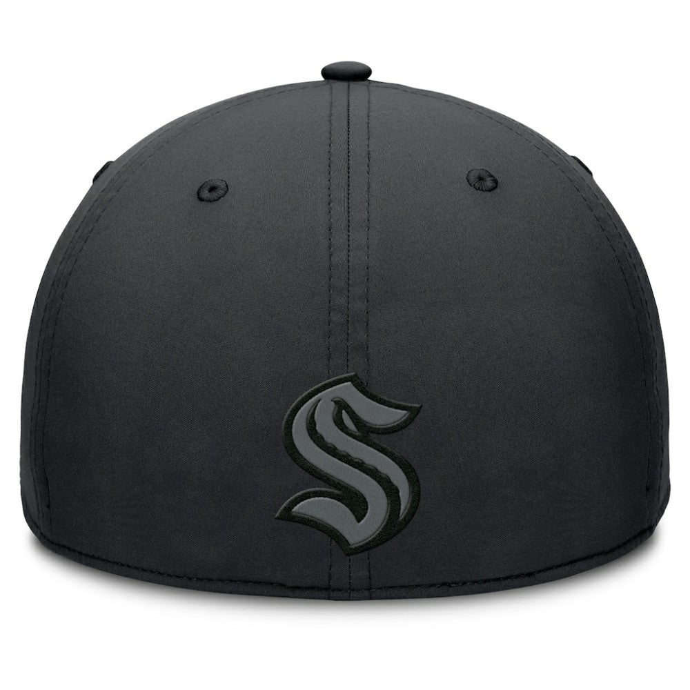 NHL Seattle Kraken Fanatics Authentic Pro Road Team Code Flex Hat - Black