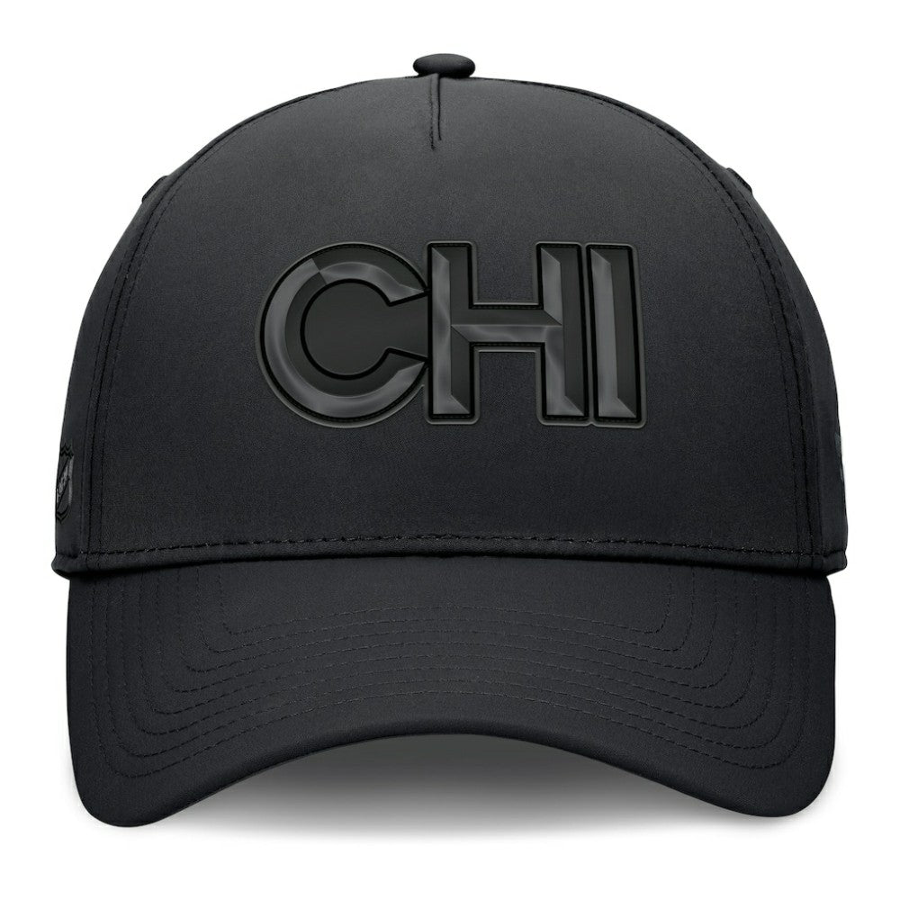 NHL Chicago Blackhawks Fanatics Authentic Pro Road Team Code Flex Hat - Black